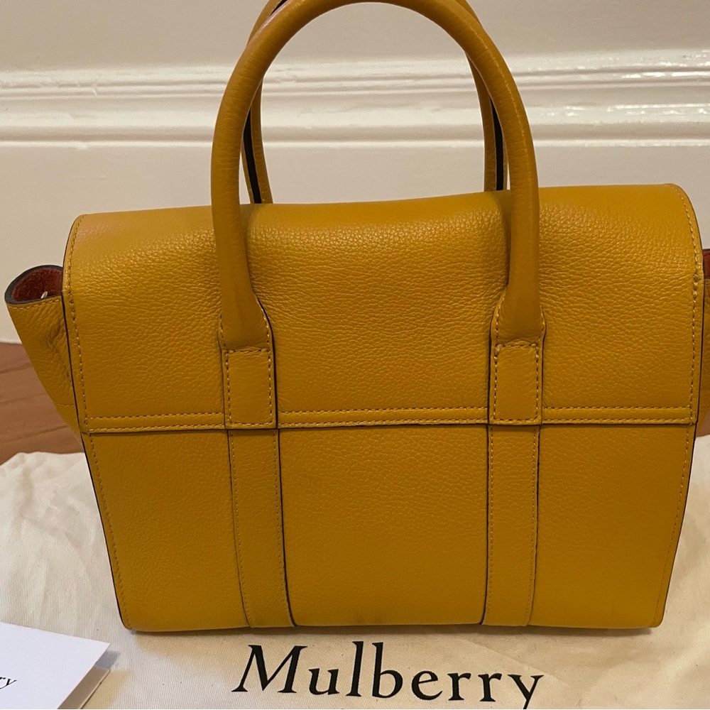 Mulberry Mustard Yellow Leather Small Tote - Picture 7 of 7